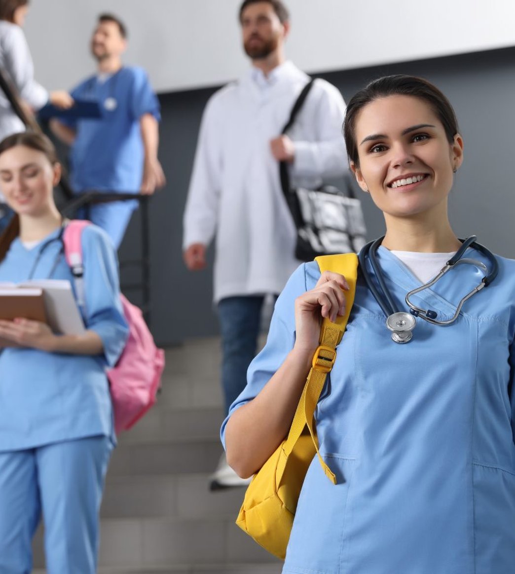 nurse caring for a patient